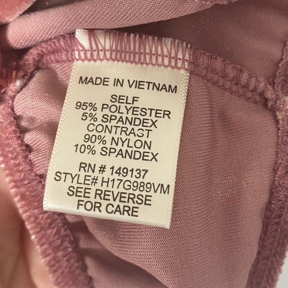 pink velvet small stretch halter lace bralette - Picture 10 of 12